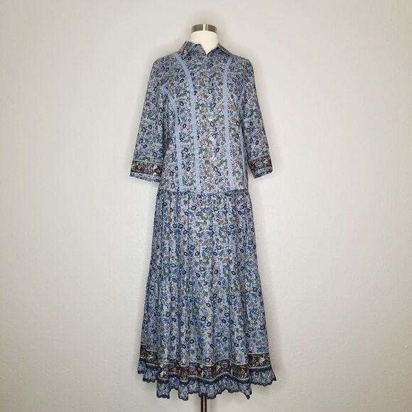 Vintage Boho Cottagecore Floral Prairie Skirt Set - Picture 1 of 9
